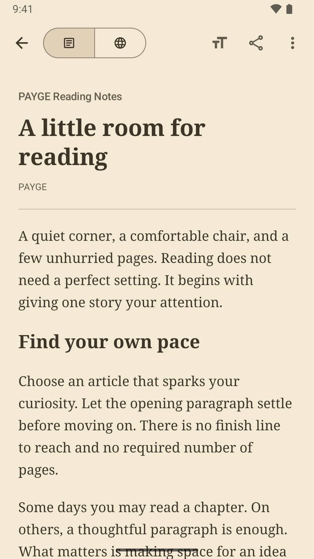 PAYGE: Reader & Media Viewer screenshot